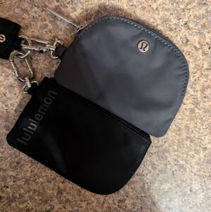 Lululemon Black and Gray Pouch